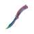Butterfly-Messer, Regenbogen-Fade, scharfe Klinge, Klappmesser, Trainingsmesser, Übungsmesser, Balisong, Butterfly-Messer-Training, Butterfly-Messer-Übung