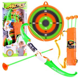 BOW archery set with bow, arrows, quiver, and target - Hunting