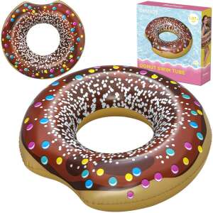 Bestway 107cm Donut Schwimmring, aufblasbarer Pool-Schwimmring, Schokoladen-Donut mit Streuseln, Größe für Erwachsene und Kinder - Schwimmreifen für Erwachsene