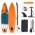 GOGO SUP Board Beach Dolphin orange aufblasbares Stand Up Paddle Board mit Zubehör