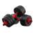 Adjustable dumbbell set, 30kg, black and red, 4FIZJO