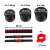 4FIZJO adjustable dumbbell set, 2x10kg, black and red, dimensions and components