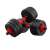 4FIZJO adjustable dumbbell set, 2x10kg, black and red, close-up of the dumbbells
