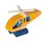 Drveni helikopter igračka iz seta Fából készült vasútpálya szett
