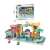 147 piece building block marble run toy set with dinosaur and jungle theme, includes figures and balls, showing the packaging