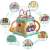 7 in 1 interactive learning cube for babies, with different activities like clock mode, rotating ring, geometric figure, eat insects game, sound and light beat the drum, and driving mode