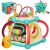 Ikonka 7-in-1 Interactive Learning Cube with Owl Toy, Clock, and Shape Sorter