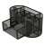 Kovový stolný organizér 9 priehradiek with drawer, black metal mesh desk organizer