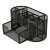 Kovový stolný organizér 9 priehradiek with drawer, black metal mesh desk organizer