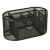 Kovový stolný organizér 9 priehradiek, black metal mesh desk organizer