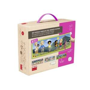 Akros Családok világszerte kirakós játék, 4 Maxi kirakós, Családi kirakós játék gyerekeknek - Puzzle & Kirakó