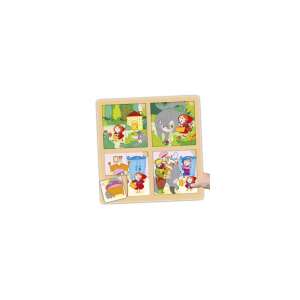 Piroska és a Farkas, Pinoccio fa kirakó gyerekeknek, 4 darabos - Puzzle & Kirakó