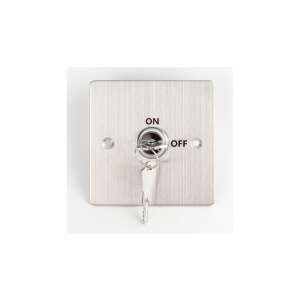 KY-B-SS-2 Kulcsos Kapcsoló, BE/KI, Rozsdamentes Acél, Vandálbiztos, 2 NO/NC Kimenet, 2 Kulcs Tartozék - Beléptető rendszer