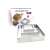 ABYZ®™ 3 piece square cake ring set, stainless steel, for making layered cakes and desserts