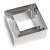 ABYZ®™ 3 piece square cake ring set, stainless steel, for making layered cakes and desserts