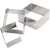 ABYZ®™ 3 piece square cake ring set, stainless steel, for making layered cakes and desserts