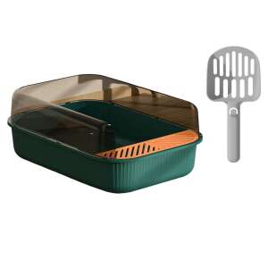 Litieră pentru pisici ABYZ verde închis cu lopată - ABYZ