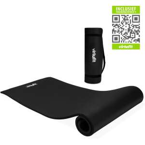 VirtuFit NBR fitnesz matrac, fekete, 180x60x1,5cm, jógához, pilateshez, edzéshez - VirtuFit