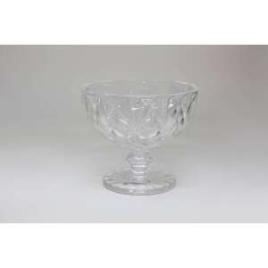 Átlátszó üveg fagylaltos csésze gyémánt mintával, 300ml űrtartalommal - Fagylaltos kehely