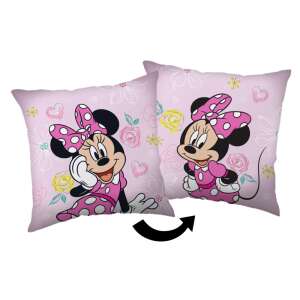 Disney Minnie Egér rózsaszín masnis párna, 40x40 cm díszpárna - Jerry Fabrics