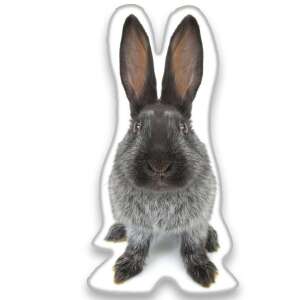 Nyuszis nyúl alakú díszpárna, 22x36 cm - Carbotex Díszpárna