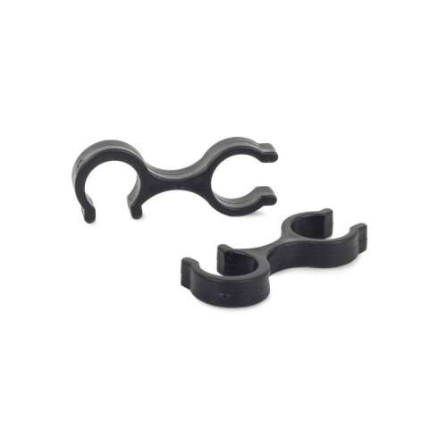 Fekete műanyag nordic walking bot összekötő, 2 db-os csomag