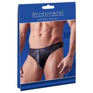 Svenjoyment Férfi Tanga - Strasszos Cipzár - Fekete 120272876 - Svenjoyment