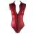 Cottelli Party Bordó Cipzáros Body, ujjatlan, magas nyak, elülső cipzár, fényes, szexi fehérnemű