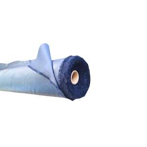 Roll of blue waterproof fabric, 145 g/mp, 1.5m wide - Fabric by the meter