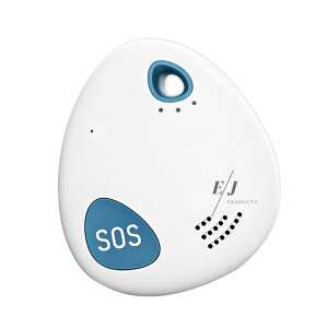 E/J Products GPS tracker with SOS button, white and blue color - Tracking
