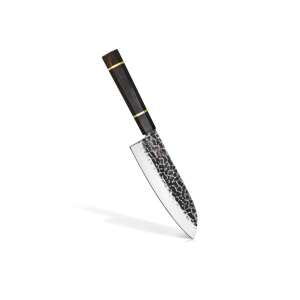 Cuțit Santoku Fissman-Kensei Bokuden, oțel AUS-8, 15 cm, argintiu/maro - Fissman