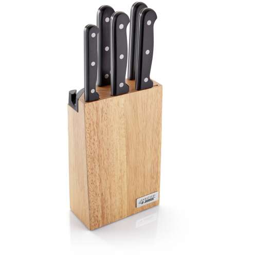 Sabatier & Judge 5-teiliges Küchenmesser-Set mit Hartholz-Messerblock und Schärfer