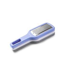 Ibili 3-piece grater set, stainless steel/plastic, blue, white, grey - Flat file
