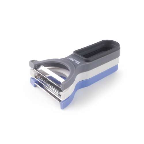 Zestaw 3 czyścików do warzyw i owoców Ibili, stal nierdzewna / tworzywo sztuczne, 13 cm, wielobarwny