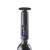 Ibili Barware Wine Opener in use, black, stainless steel and plastic, 17.5 cm