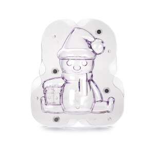 Ibili 3D Schneemann Schokoladenform, 20 cm, transparent Polycarbonat - Backformen