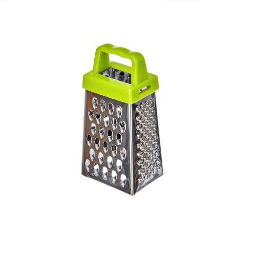 Strúhadlo Ibili Mini 4-stranné, z nehrdzavejúcej ocele, 8 cm, strieborné/zelené