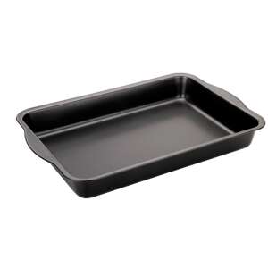 Ibili-Moka carbon steel baking tray, 32x22x5 cm, black - Baking sheet