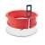 Ibili removable cake mold, silicone and glass, red, 20x7 cm, disassembled