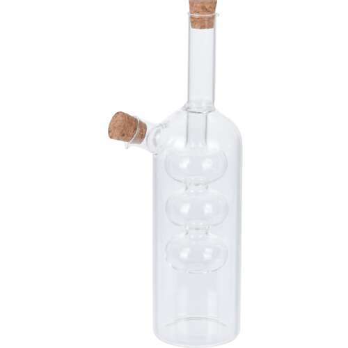 Pojemnik na olej/oleje Koopman, szklany, 225/75 ml, 142g, przezroczysty