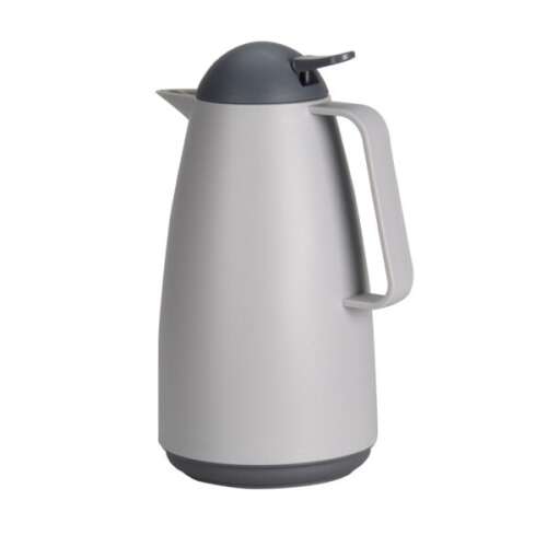 Vynikajúci domáci termohrnček, polypropylén, 14x26 cm, 1000 ml, sivý