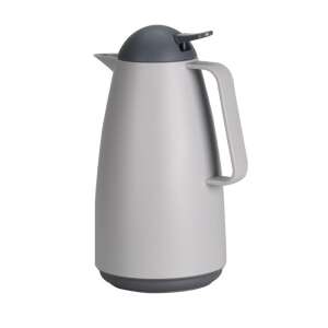 Sivý 1-litrový termos s rukoväťou a vekom, značka Kiváló - Termosky a fľaše na nápoje