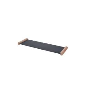Schwarze Schiefer-Servierplatte mit Holzgriffen, 50x15 cm, Excellent Houseware - Servierschalen