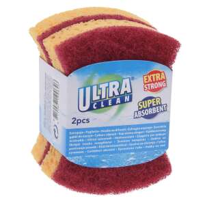 2 pachete de bureți de spălat vase Ultra Clean Super Absorbant, roșu și galben - Bureti vase