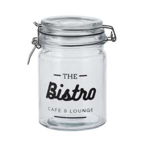 Sklenená skladovacia nádoba s tesniacim vekom The Bistro Cafe & Lounge - Kuchynské úložné nádoby
