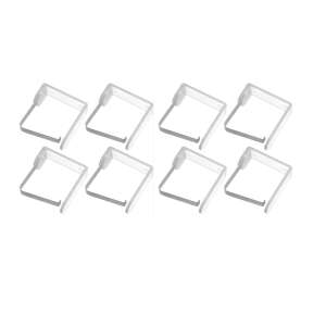 Set of 8 clear plastic tablecloth weights, perfect for keeping your tablecloth in place - Tablecloth weight