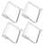 Set of 4 clear plastic tablecloth weights, perfect for keeping your tablecloth in place