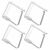 Set of 8 Table Clips - Excellent Household Tools, Plastic, 5x4 cm, Transparent 105260526