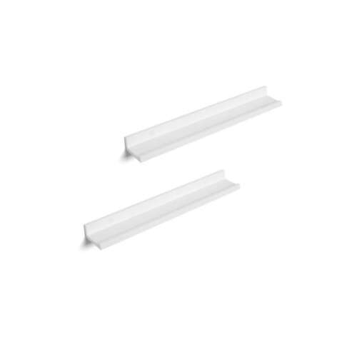 Home&Styling Collection 2-piece floating shelf set, white, polypropylene, 45x10 cm