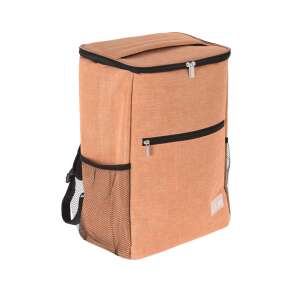 Orangefarbener isolierter Rucksack mit Netzseitentaschen, Marke Excellent Houseware - Kühltaschen, Kühlakkus